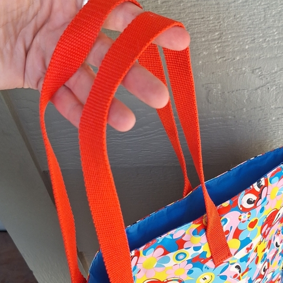 Estee Lauder X Hattie Stewart Happy Hearts Floral Daisy Tote Colorful Clowncore - Picture 5 of 12